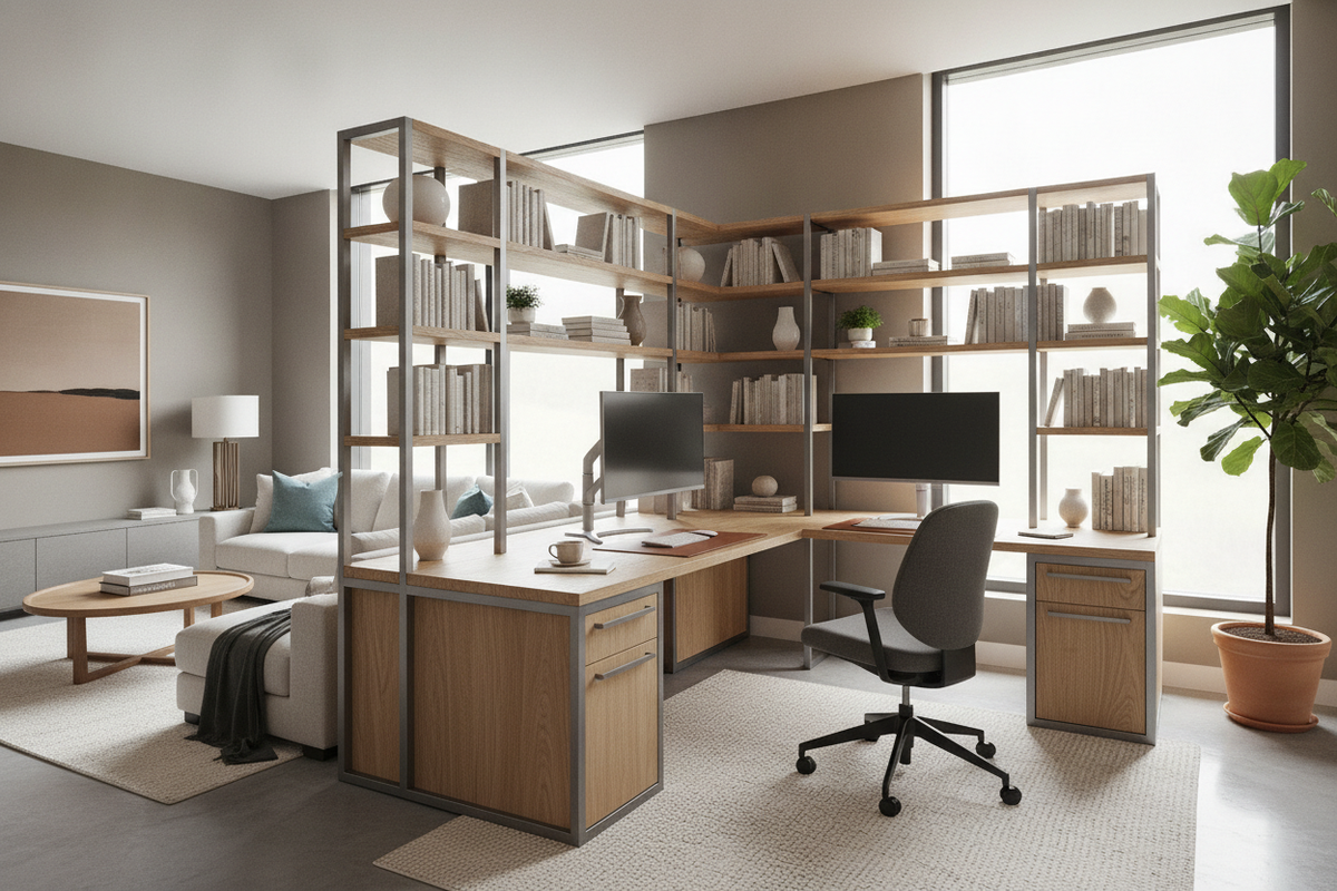 L-Shaped Desk with Shelves Guide: Storage Architecture, Room Fit, and Ergonomic Planning