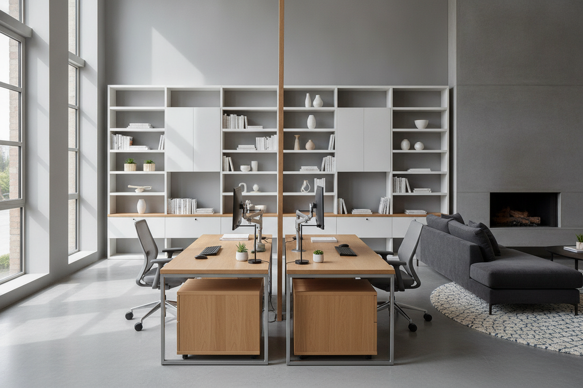 2 L-Shaped Desks Layout Guide: Dual Workstation Configurations, Storage Architecture, and Room Fit