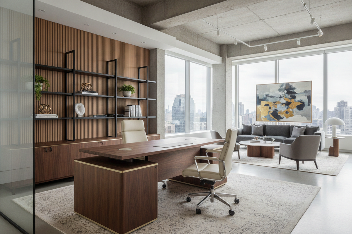 Luxury Standing Desk Guide: Premium Materials, Integrated Storage, and Executive Room Architecture