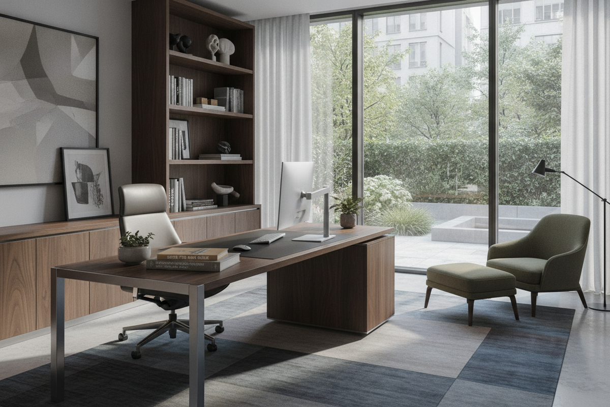 Desk for Men Guide: Executive Profiles, Functional Ergonomics, and Room Layouts
