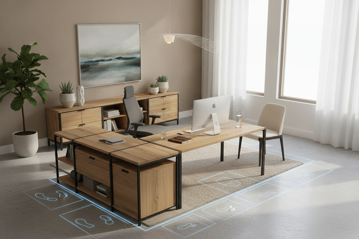 Modern L Shaped Office Desk Guide: Footprints, Return Layouts, and Integrated Storage Architecture