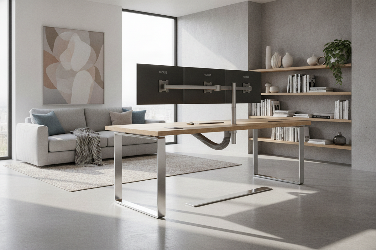Multiple Monitor Floor Stand Guide: Base Geometry, Desk Clearance, and Layout Planning