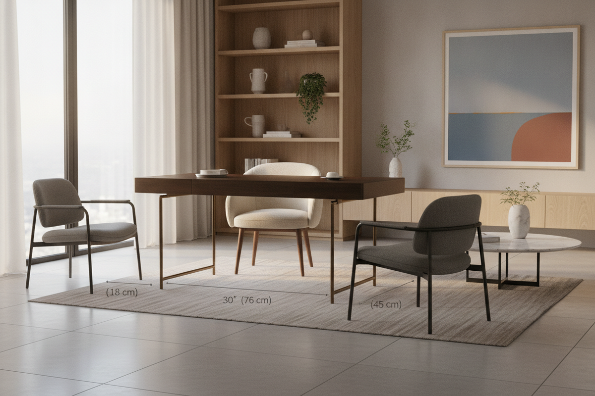 Chairs and Desk Pairing Guide: Clearances, Proportions, and Layout Harmony