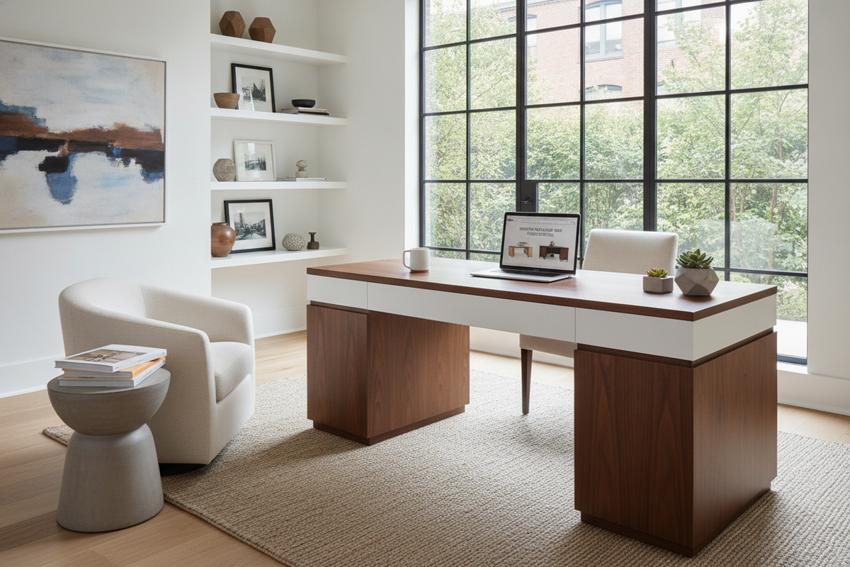 White/Brown Desk Shopping Guide for Home Offices