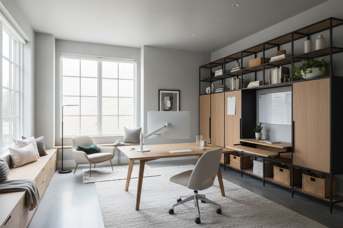 Home Work Room Ideas: Layouts and Smart Storage