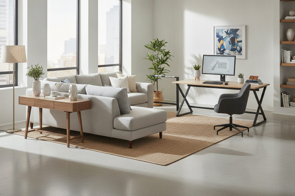 SHW 55 Inch Desk Guide: Workspace Setup and Fit