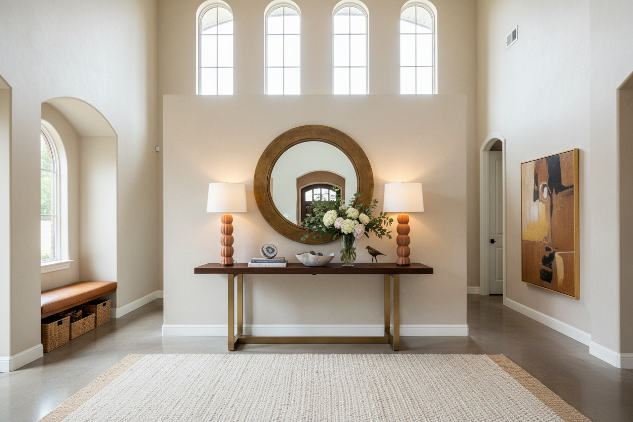 Grand Entrances: How to Select and Style a Large Entryway Table