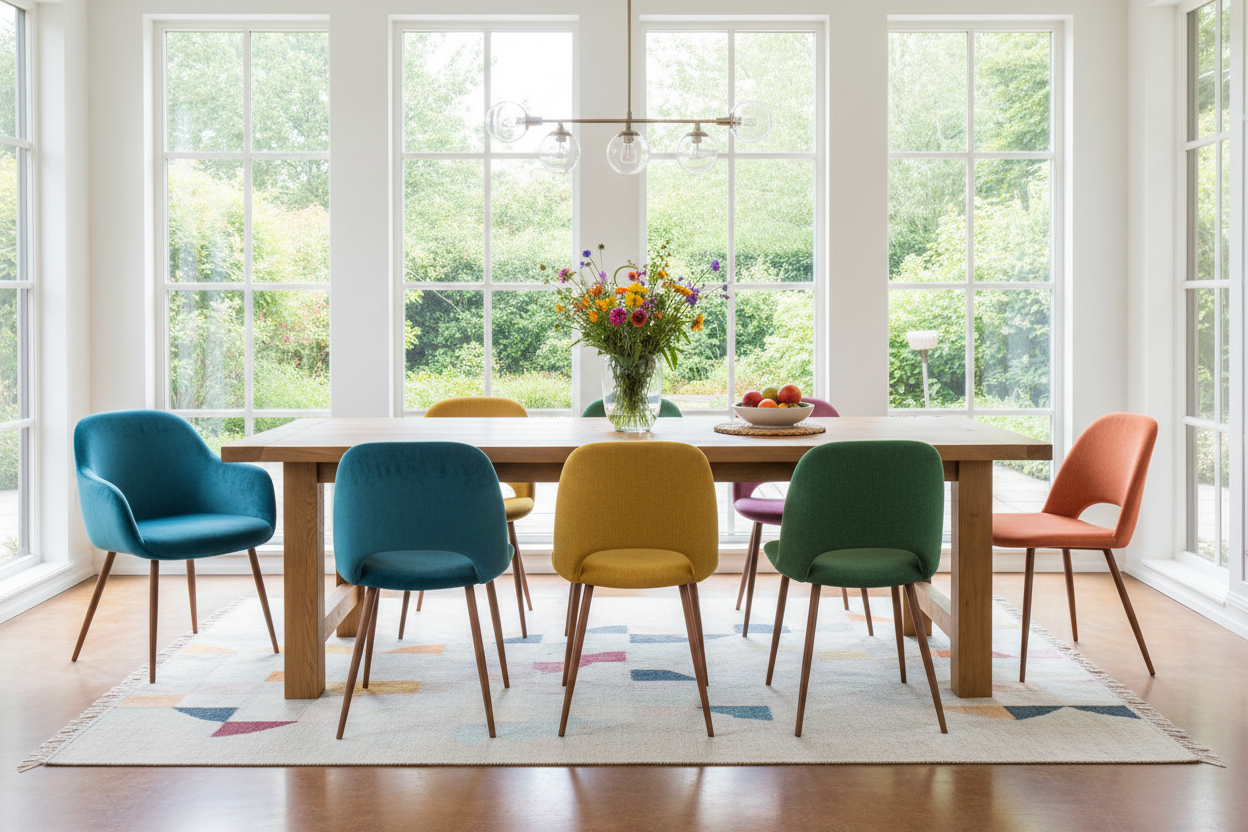 How Colored Chairs Bring Life to Your Dining Space