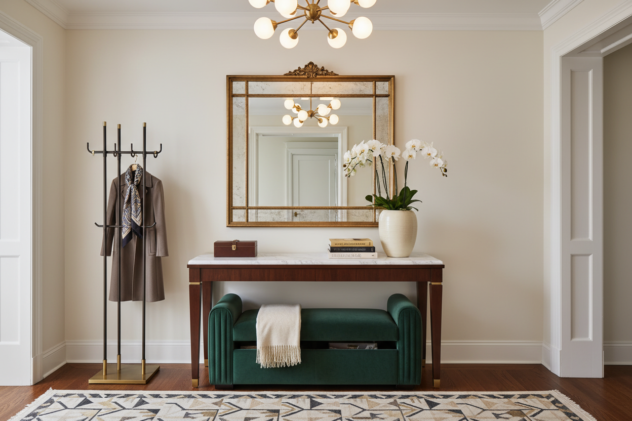 How to Style Apartment Entryway Storage for a High-End Look
