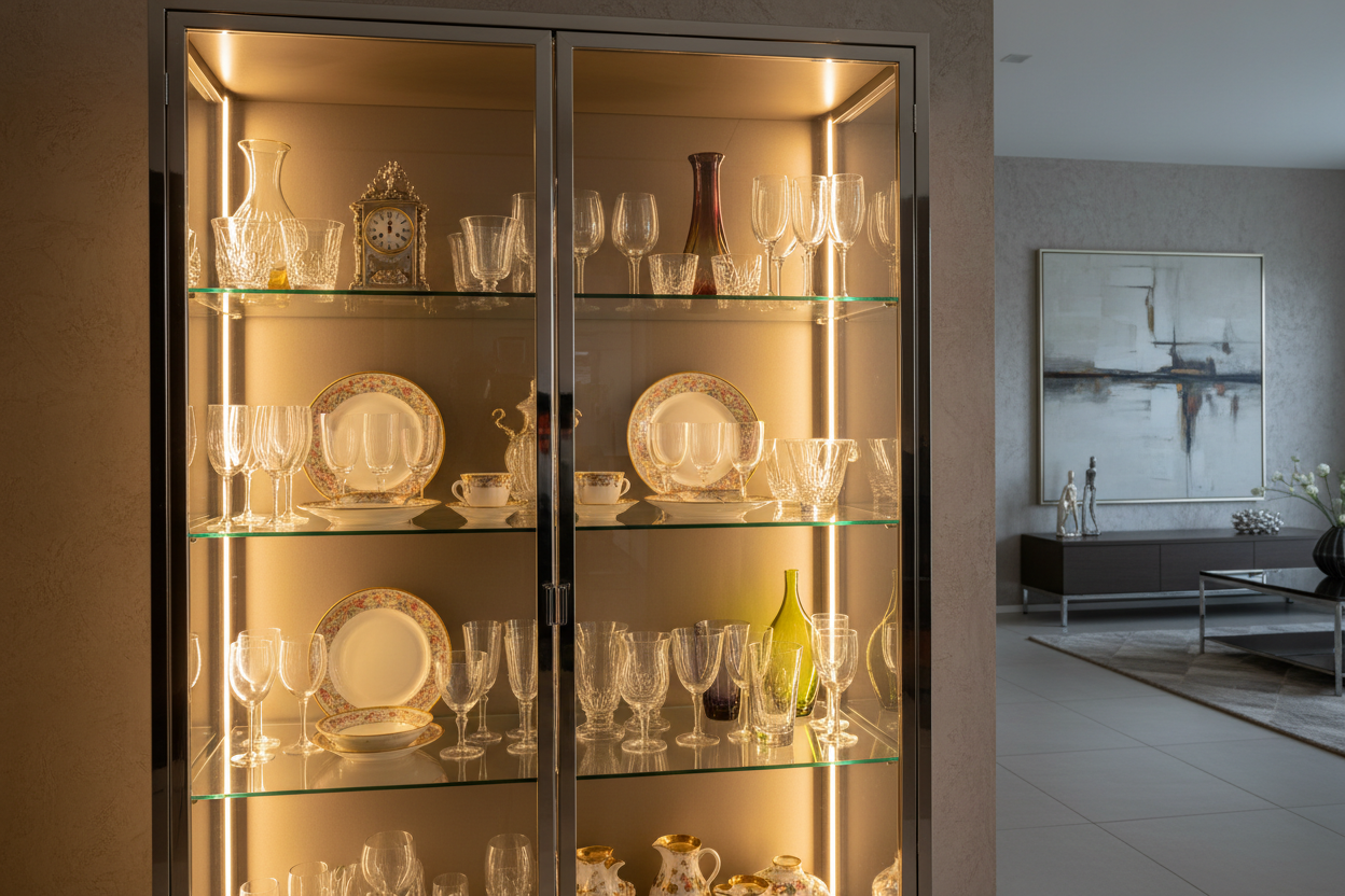 How to Transform Your Display Cabinet with Perfect Lighting (And Actually See What's Inside)
