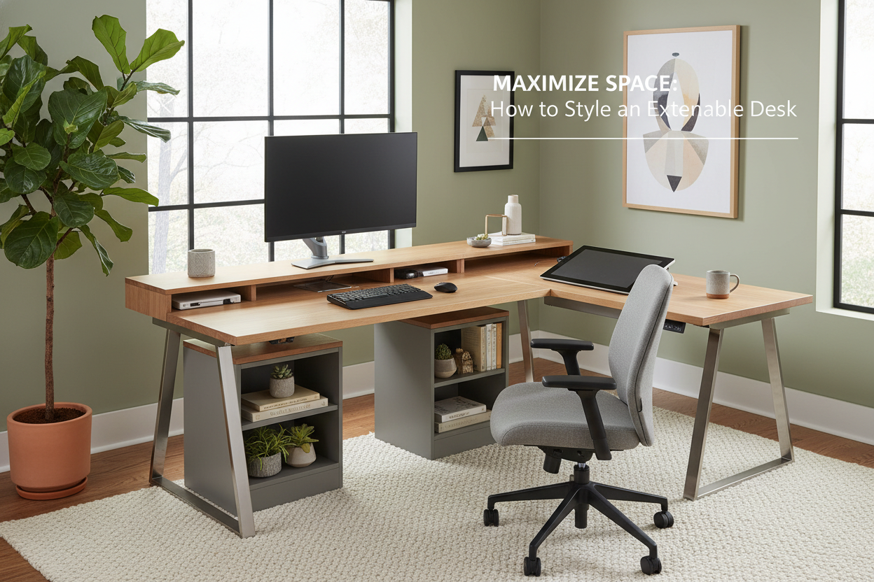 Maximize Space: How to Style a Desk That Extends Perfectly