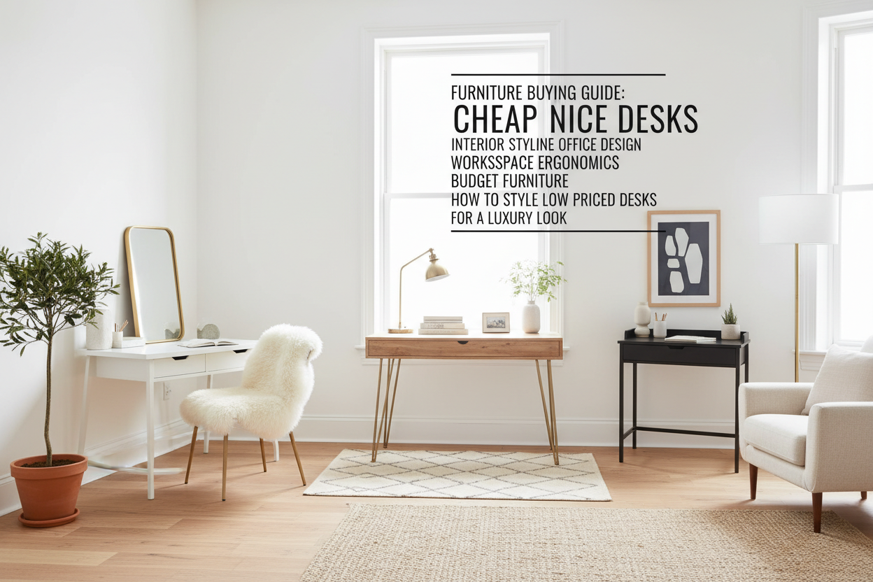 How to Style Low Priced Desks for a Luxury Look