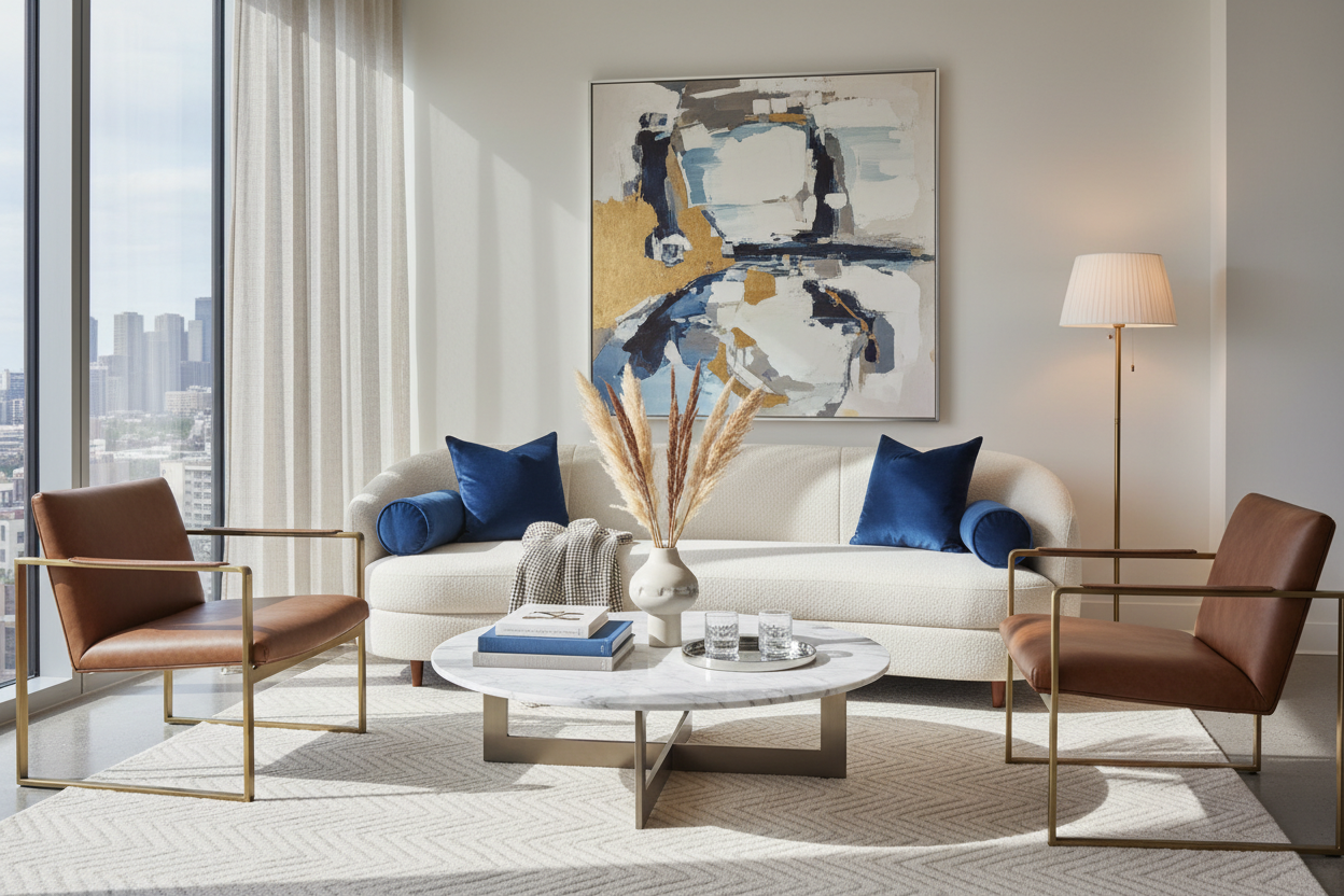 How to Style a Couch for an Office for a Luxury Look