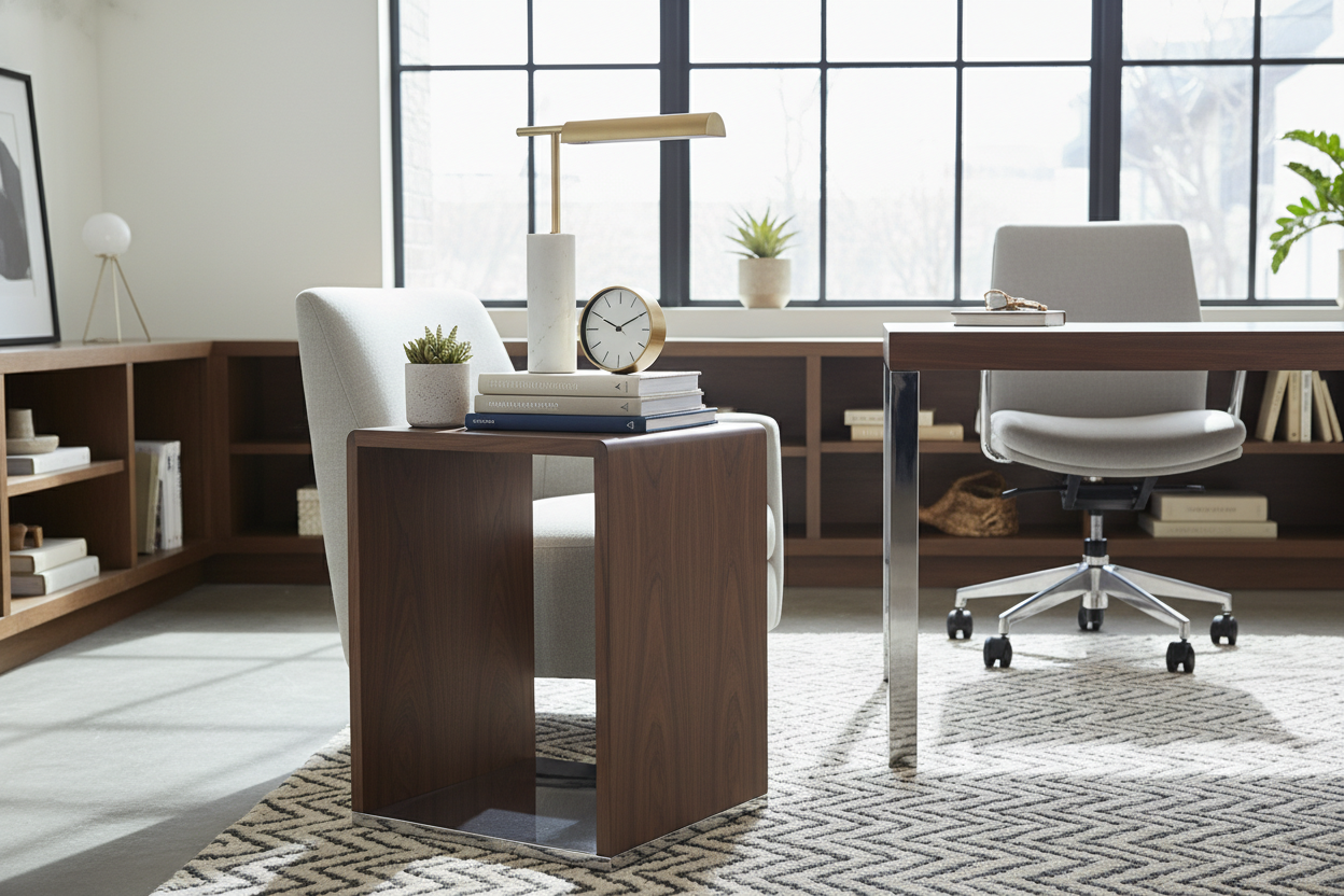 How to Style an Office End Table for a Professional Look