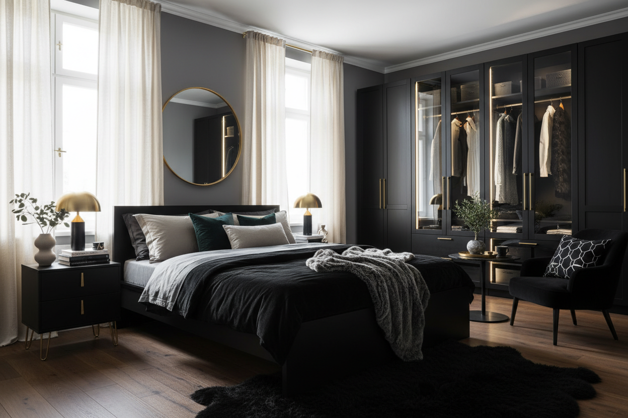 How to Style Black IKEA Furniture for a Luxury Look