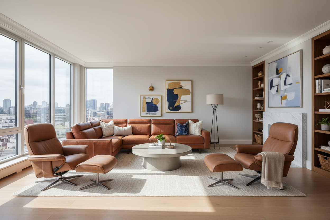 How to Style Leather Sofa and Recliner Sets for a Luxury Look