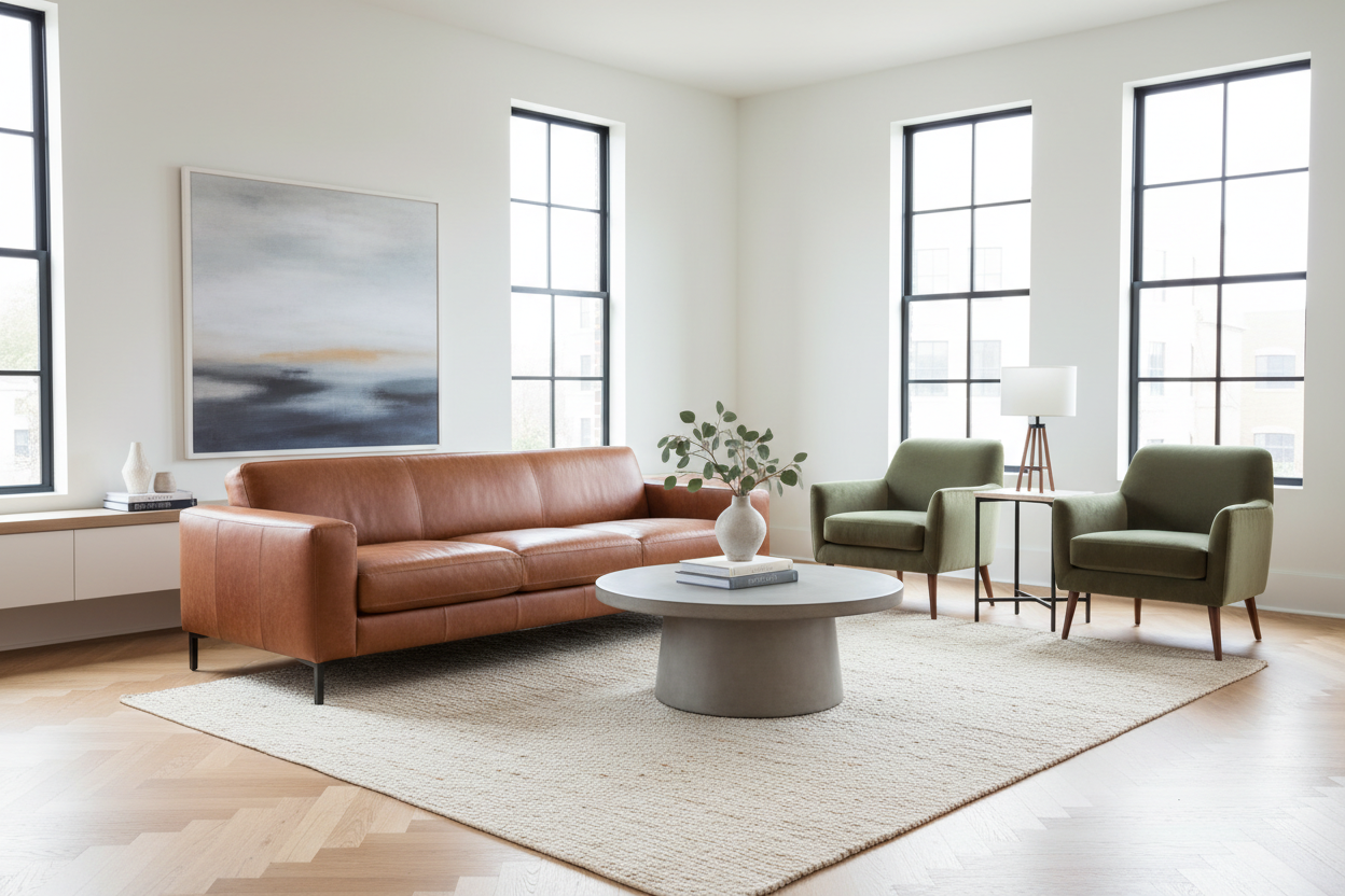 Finding a Genuine Leather Couch Under $2000: The Expert Guide