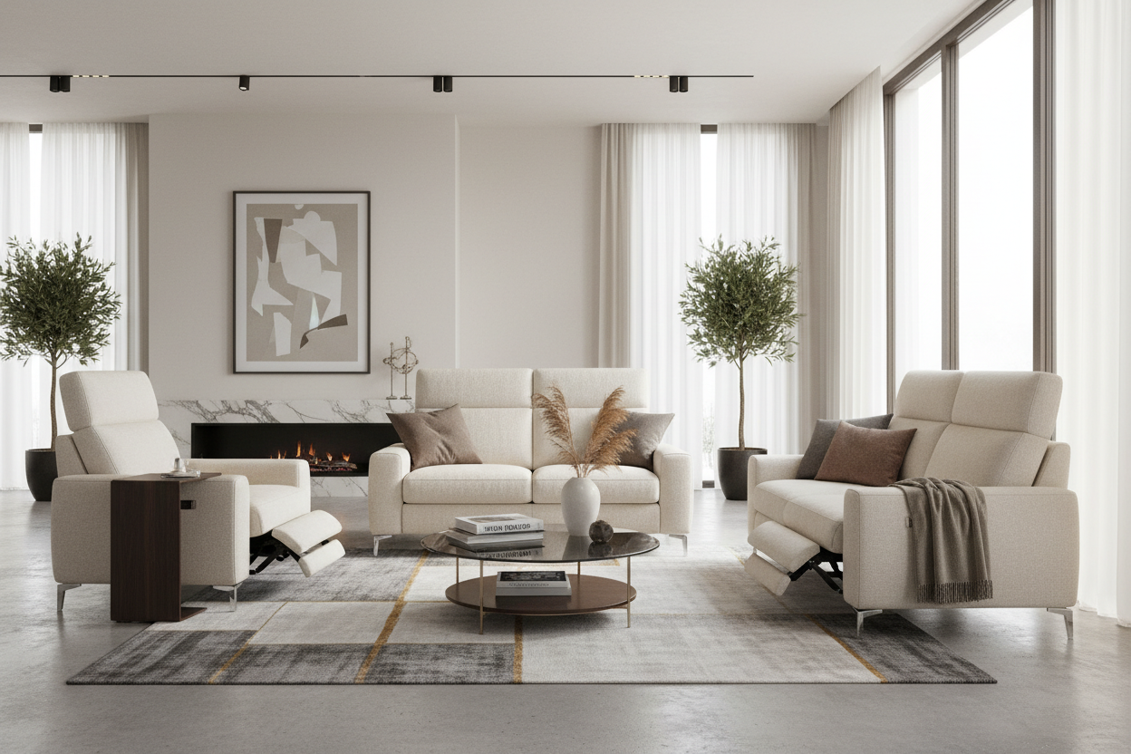 How to Style a Fashionable Reclining Sofa for a Luxury Look