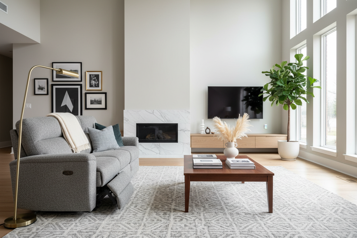 Styling Your Gray Reclining Loveseat for a High-End Look