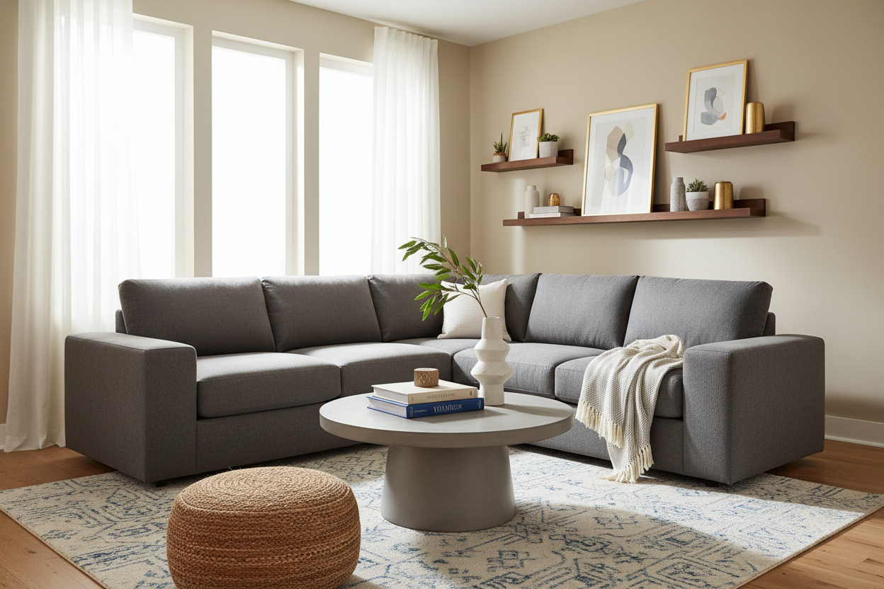 How to Style a Sectional Sofa Under $600 for a Luxury Look