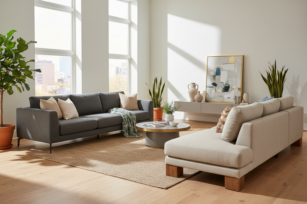 High Rise Couch Curating High-End Looks With Sectional Couches Under $1500