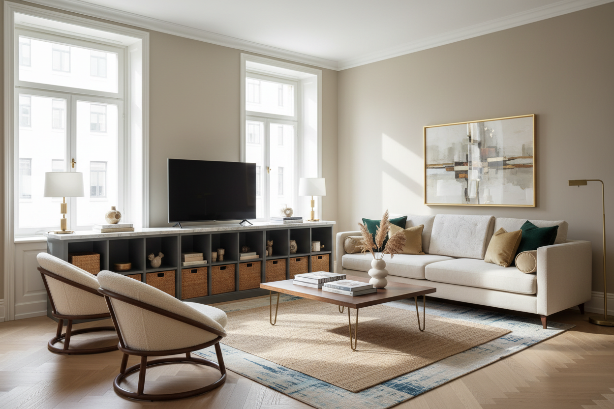 How to Style IKEA Living Room Furniture for a Luxury Look