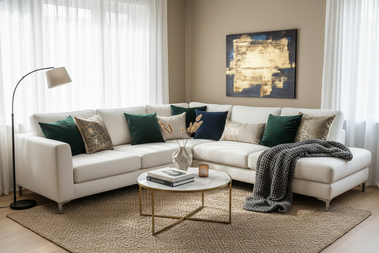 How to Style a Living Room Sofa from Ikea for a Luxury Look