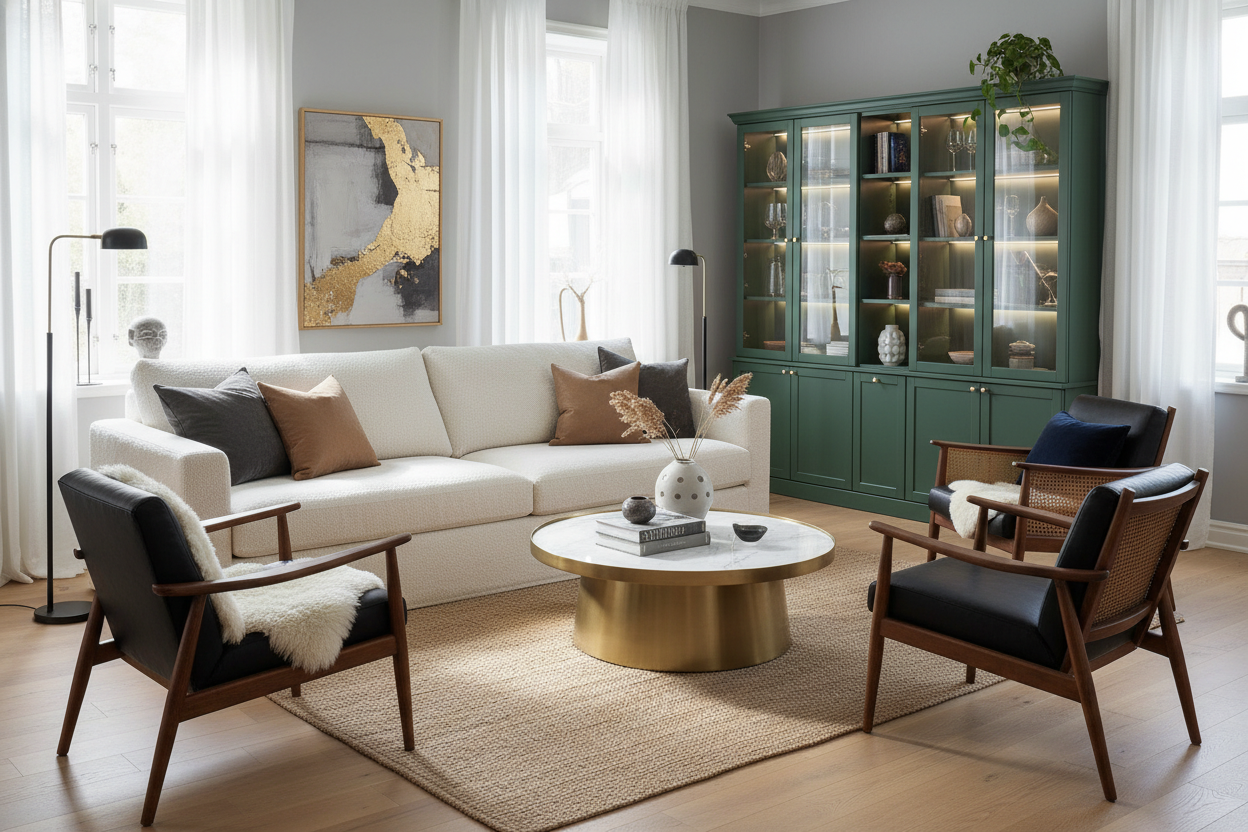How to Style IKEA Sofa and Armchairs for a High-End Look