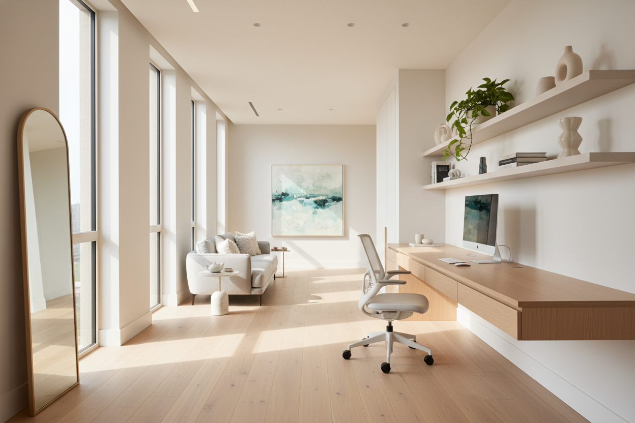 Designing a Long Narrow Home Office That Actually Breathes