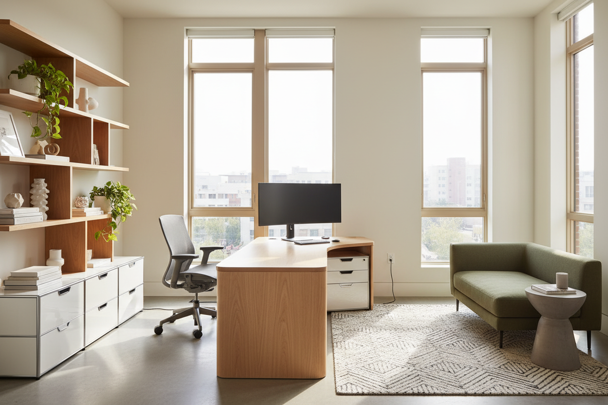 Designing an Efficient Office Space Layout for Maximum Flow