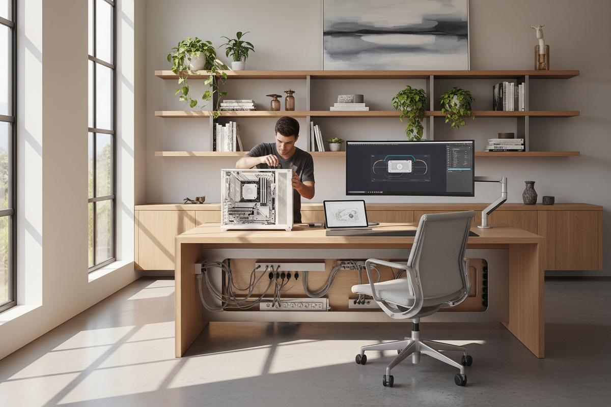 One Set Computer Pc Office Use Build an Office PC: The Designer’s Guide to Tech & Style