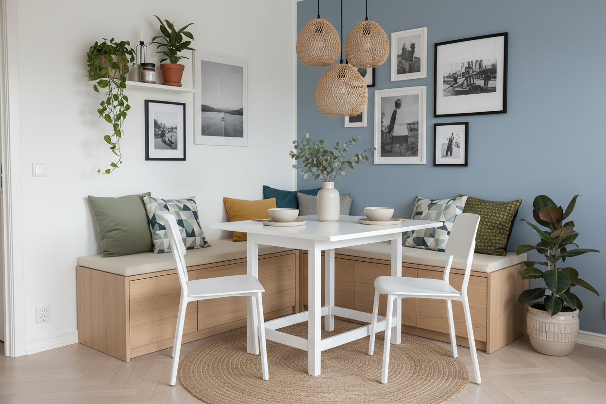 Elevate Your Nook: How to Style an IKEA Corner Dining Table