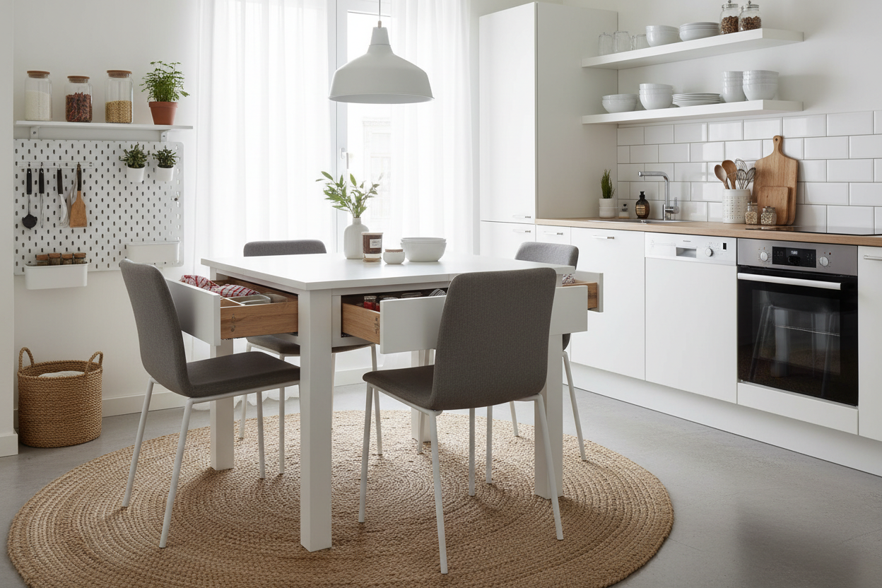 Maximize Small Layouts: The Dining Table with Drawers Ikea Guide