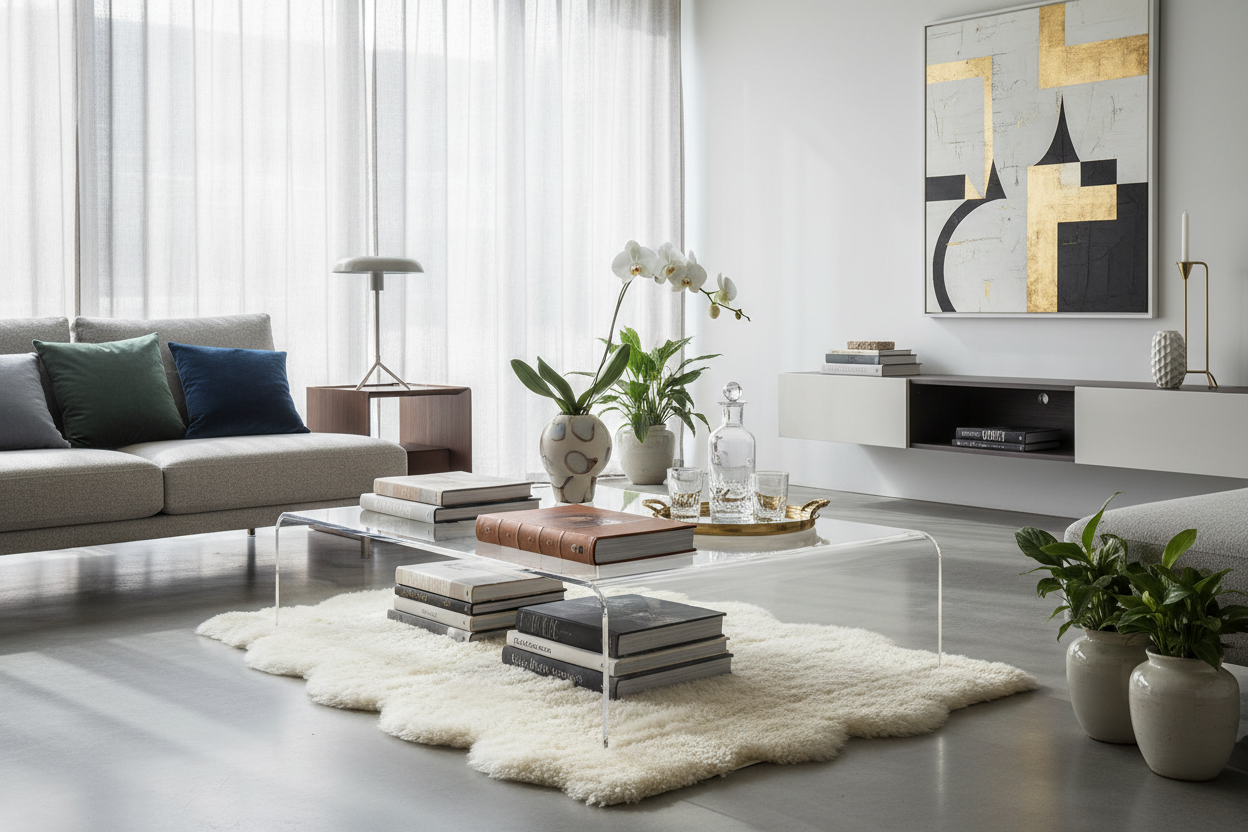 How to Style the IKEA Acrylic Coffee Table for a Luxury Look