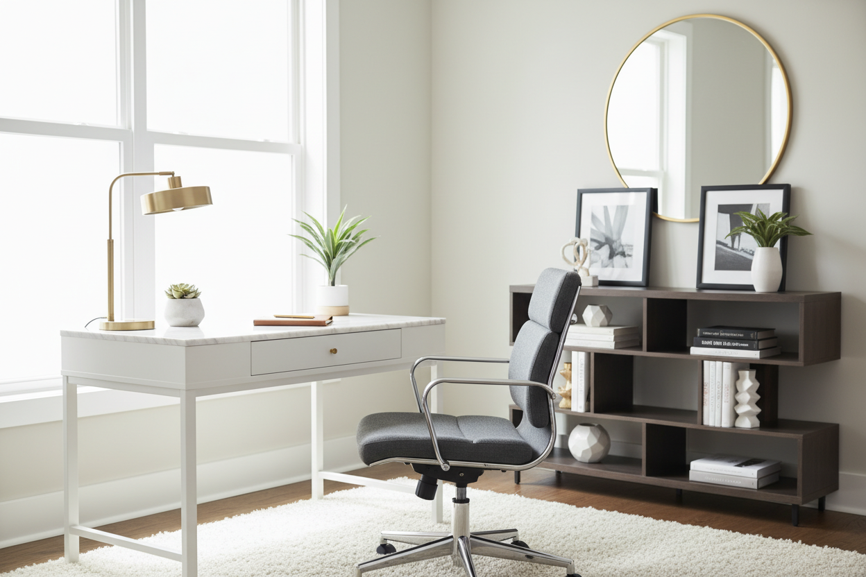 How to Style Affordable Home Office Furniture for a Luxury Look