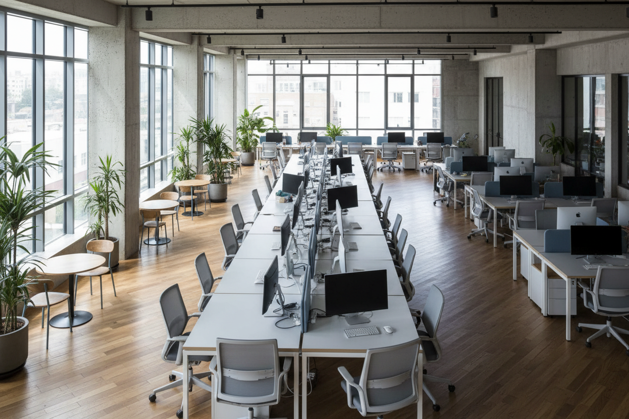 The Common Coworking Office Furniture Layout Mistake