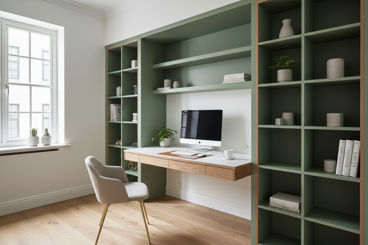 Making Your IKEA Desk With Shelf Look Like Custom Millwork