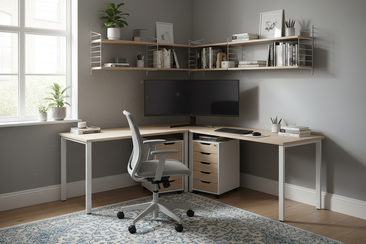 The Common IKEA Corner Desk With Storage Layout Mistake