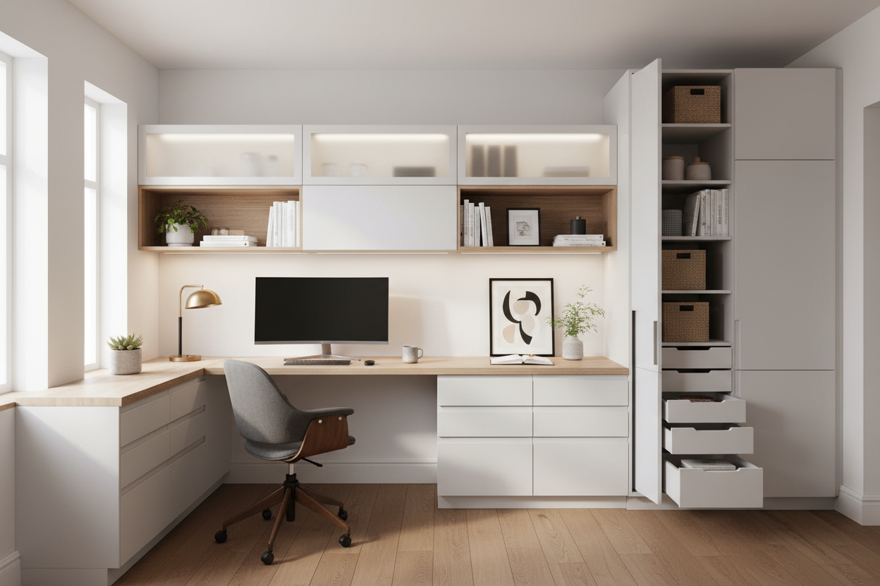 Create a Bespoke Workspace Using IKEA SEKTION Cabinets