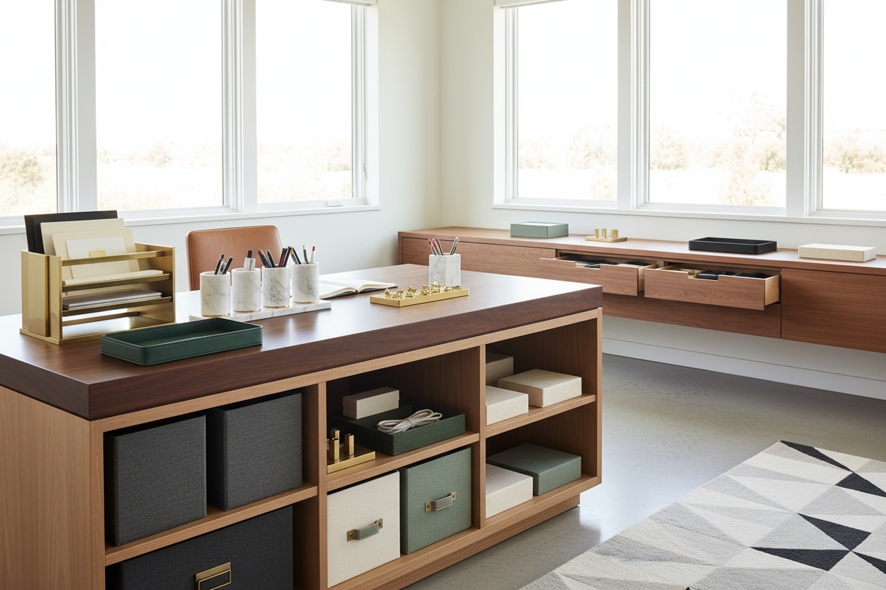 How to Style Storing Office Supplies for a Luxury Look