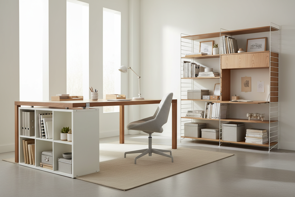 Elevate Your Workspace With This Under Desk Shelf Ikea Hack