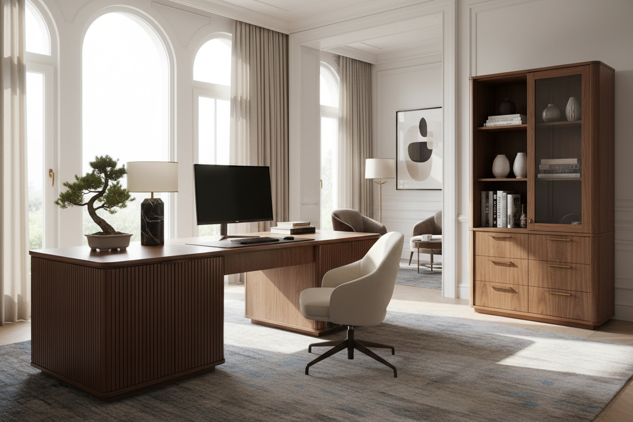 How to Style a Desk with CPU Cabinet for a Luxury Look