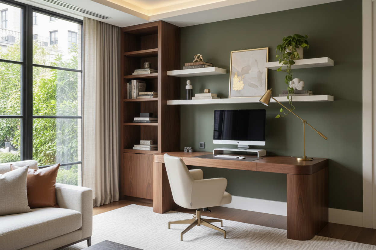 How to Style a Corner Office Nook for a Luxury Look
