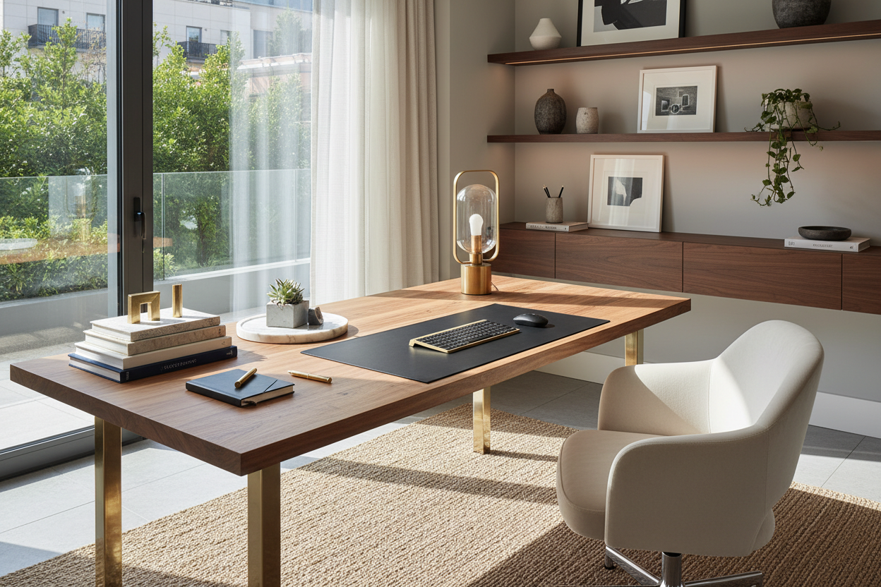 Curating Home Office Desk Decor Ideas for a Luxury Workflow
