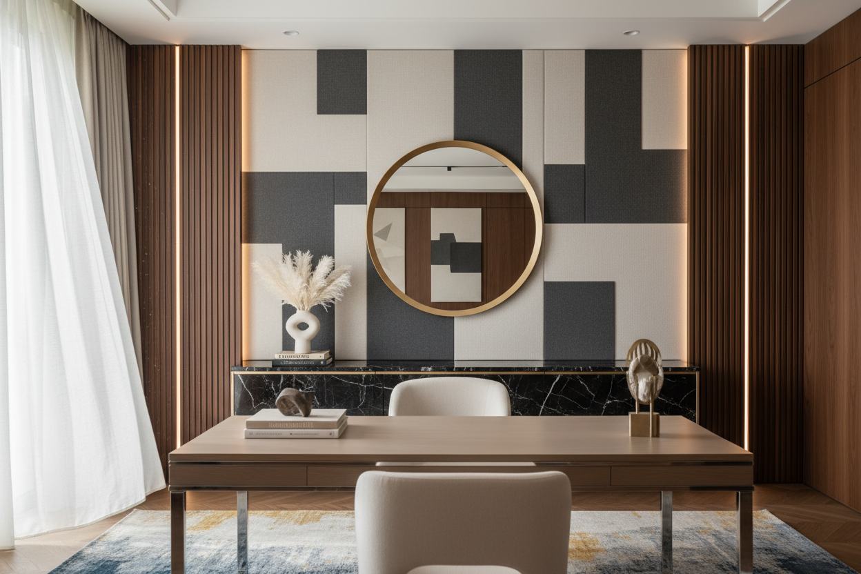 How to Style a Background for Office Wall for a Luxury Look