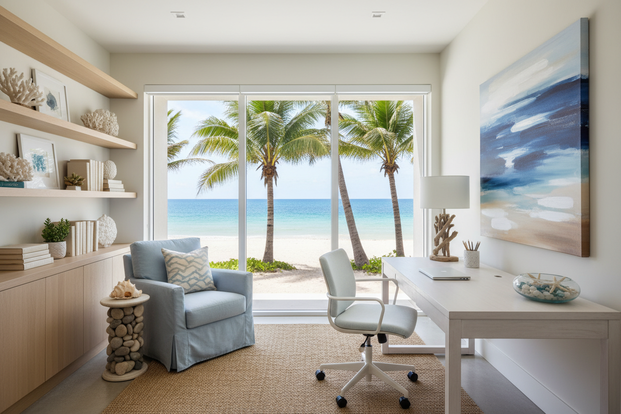Designing a Modern Beach Office That Feels Professional
