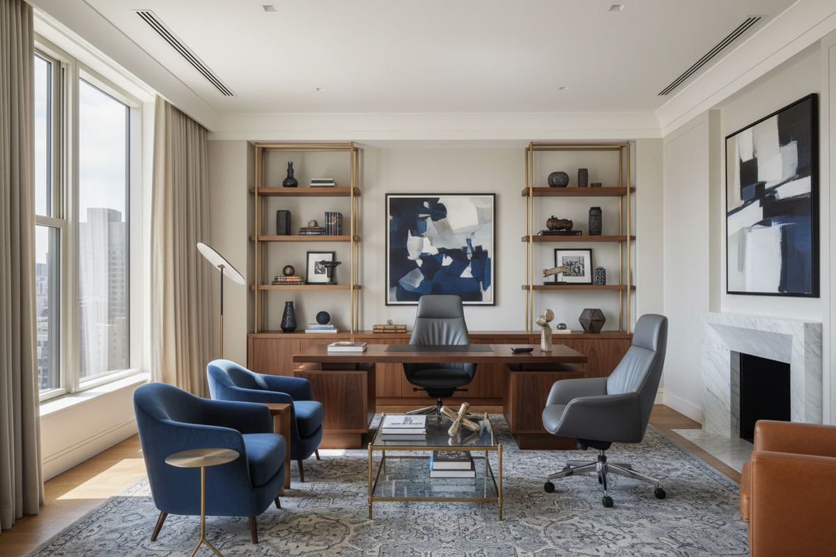 Fancy Offive Workspace Curating a Fancy Office: The Executive Design Guide
