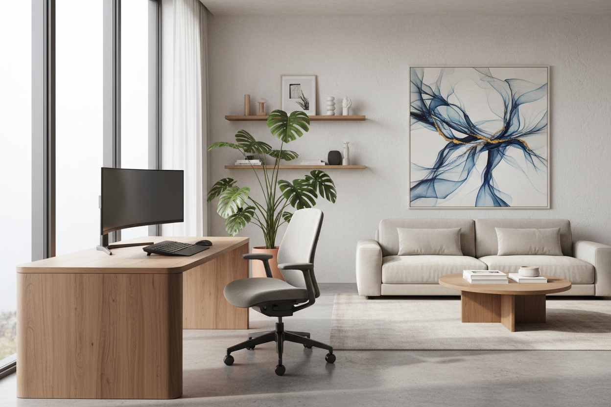Curating a Contemporary Modern Office for Maximum Flow