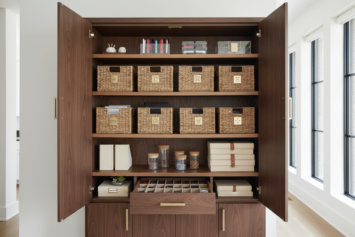 Master Office Cabinet Organization Without Sacrificing Style