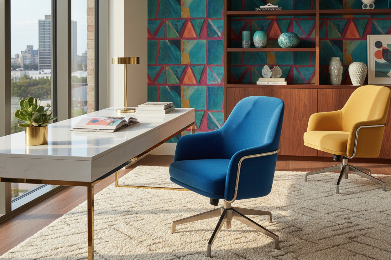 How to Style a Colorful Desk Chair for a Luxury Look